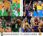 NBA Finalleri 2009-10, Point Guard, Rajon Rondon (Celtics)) Derek Fisher (Lakers vs